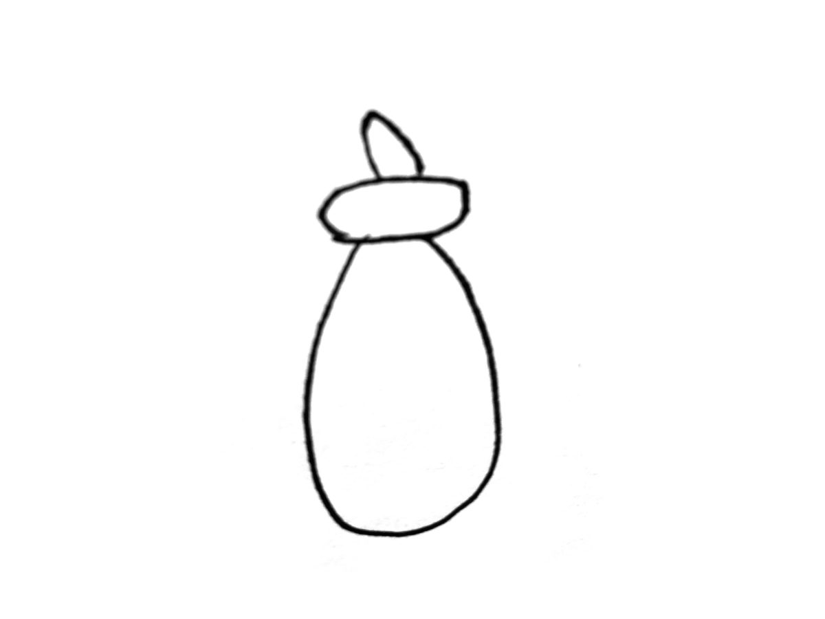 Detail view of drawing a bedbug activity.